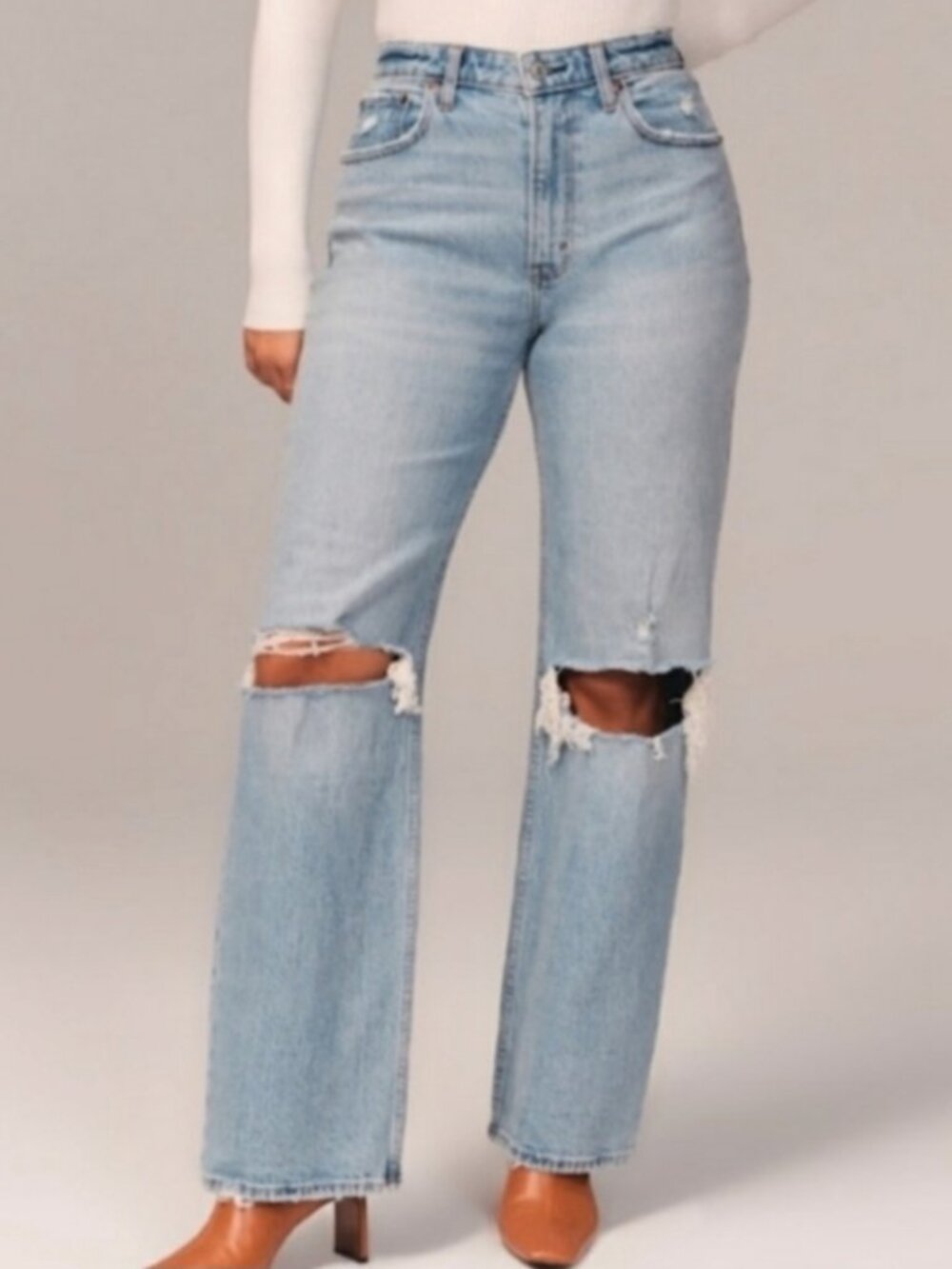 ABERCROMBIE & FITCH Women's EUC The 90's Relaxed Jean High Rise | Size 28/6S - Picture 5 of 11